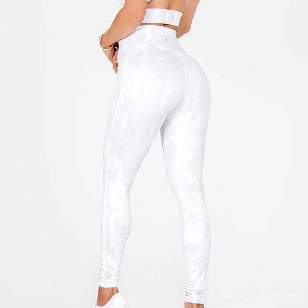 Buffbunny White Eclipse High Rise Full Length Leg… - image 1